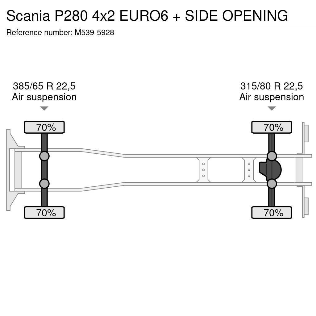 Scania P280 4x2 EURO6 + SIDE OPENING Furgoonautod