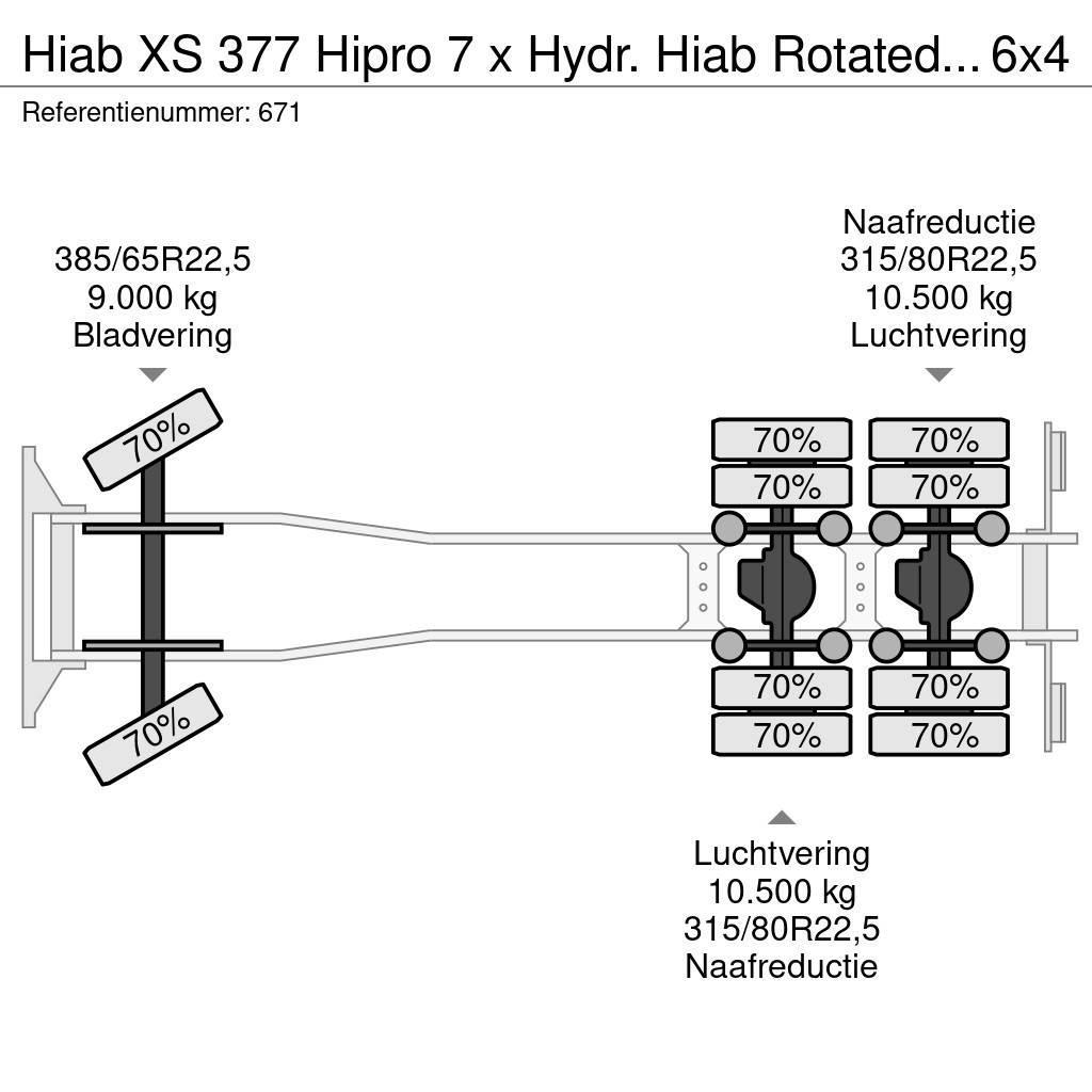 Hiab XS 377 Hipro 7 x Hydr. Hiab Rotated Clamp Mercedes Maastikutõstukid