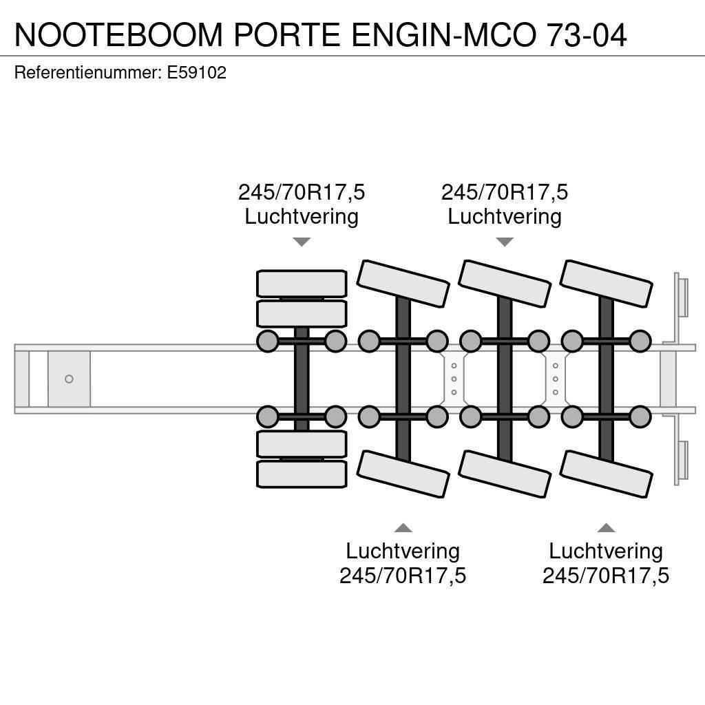 Nooteboom PORTE ENGIN-MCO 73-04 Raskeveo poolhaagised