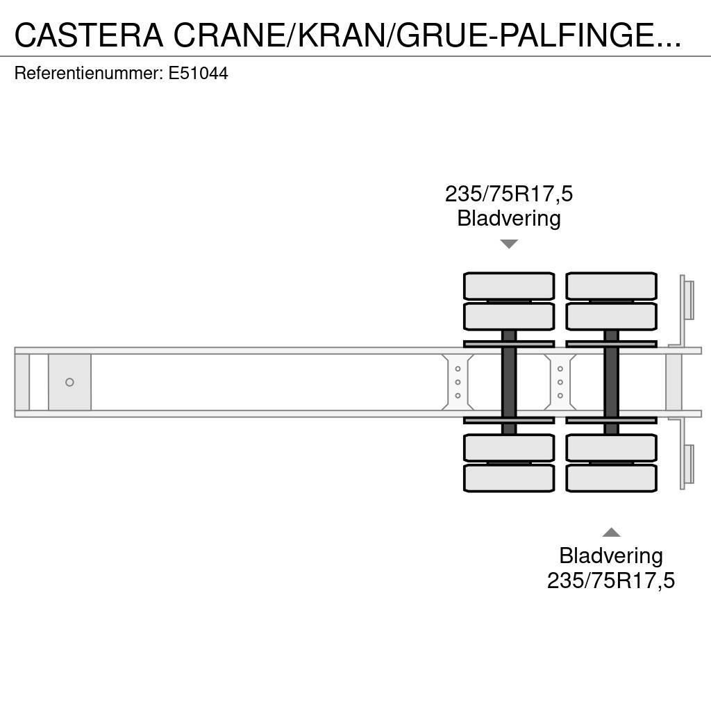 Castera CRANE/KRAN/GRUE-PALFINGER 22002 (2xHydr.) Raskeveo poolhaagised
