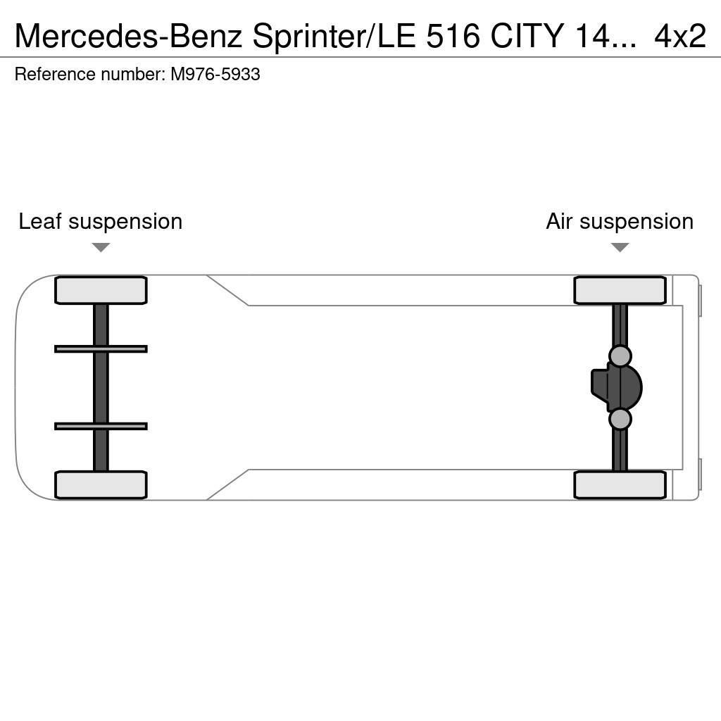 Mercedes-Benz Sprinter/LE 516 CITY 14 PCS AVAILABLE / PASSANGERS Linnabussid
