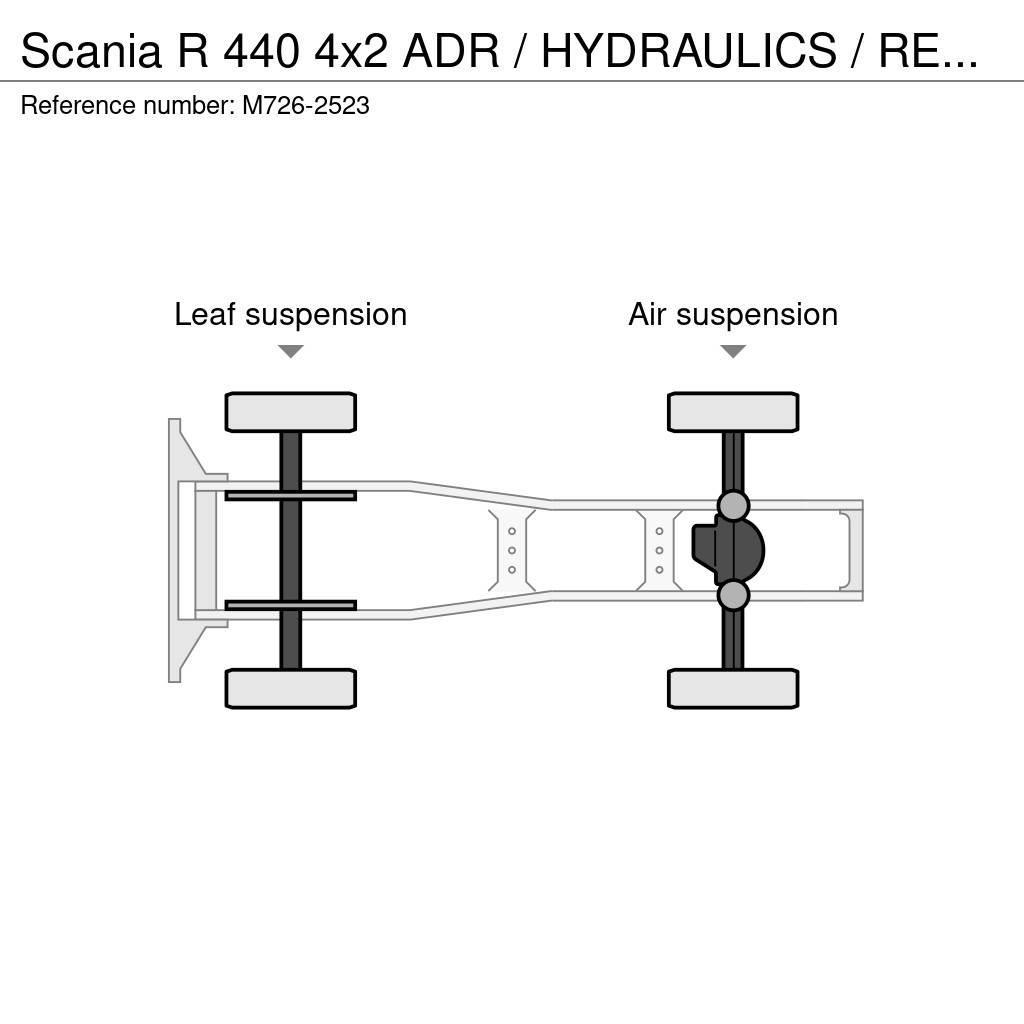 Scania R 440 4x2 ADR / HYDRAULICS / RETARDER Sadulveokid