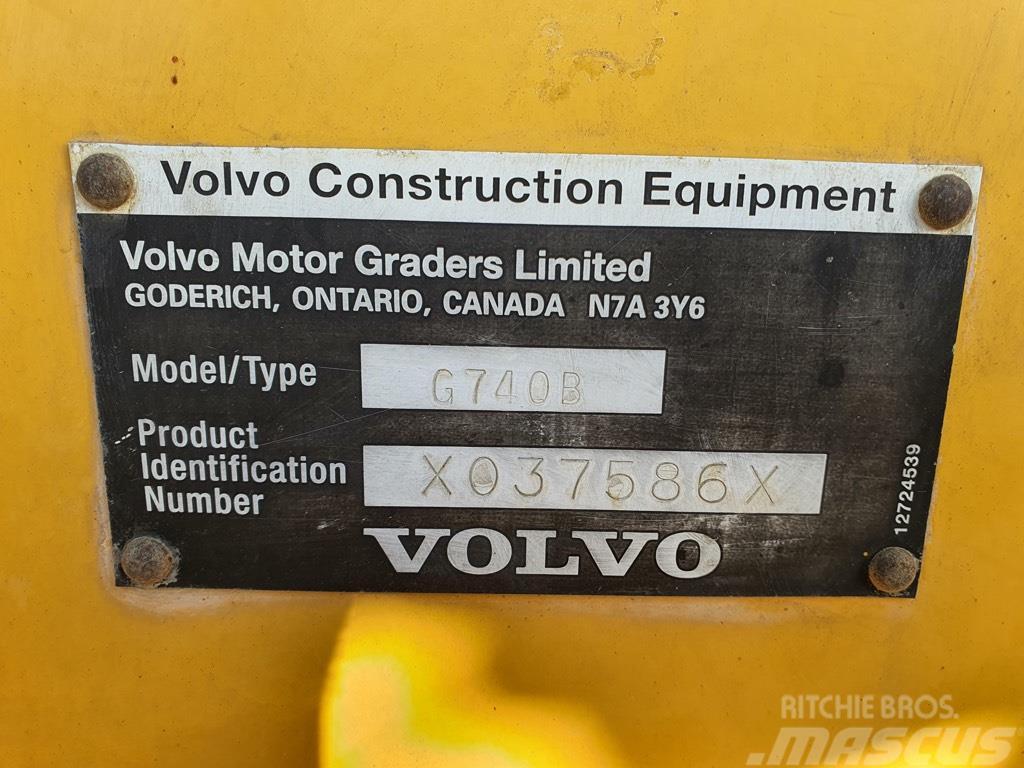 Volvo G 740 B PARTS Greiderid