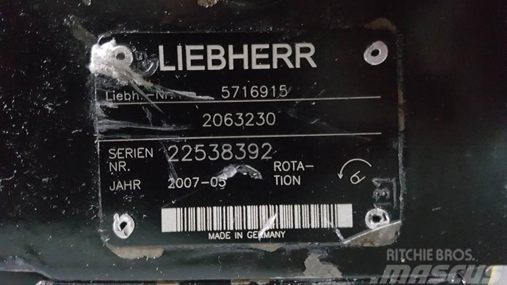 Liebherr 5716915 - L566/L574 - Drive pump/Fahrpumpe/Rijpomp Hüdraulika