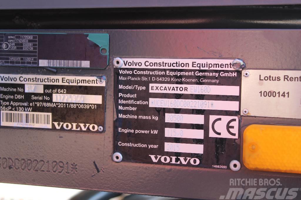 Volvo EW 160 D / Novatron 3D, Kärry, Uudet renkaat, YM! Ratasekskavaatorid