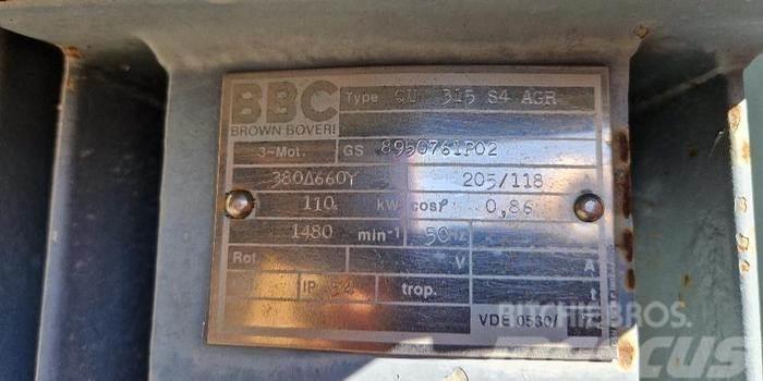 BBC Brown Boveri 110kW Elektromotor Mootorid