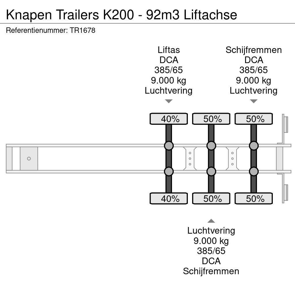 Knapen Trailers K200 - 92m3 Liftachse Liikuvpõrand poolhaagised
