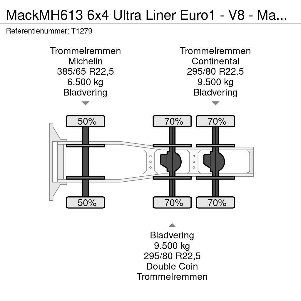 Mack MH613 6x4 Ultra Liner Euro1 - V8 - Manual - PTO - Sadulveokid