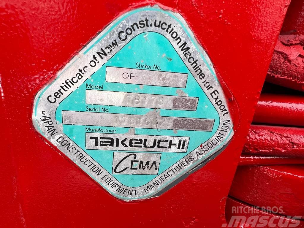 Takeuchi TB175 Väikeekskavaatorid 7t-12t