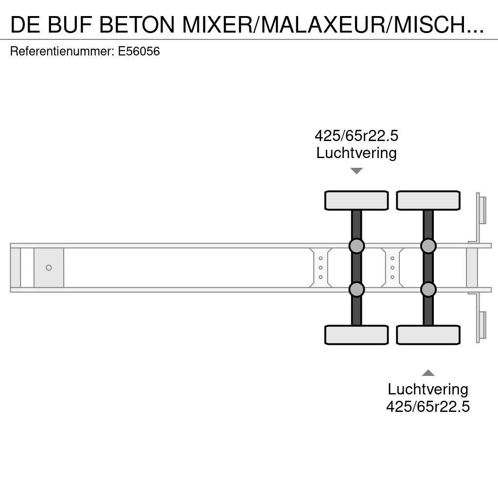 De Buf BETON MIXER/MALAXEUR/MISCHER 12m3+MOTOR/MOT Muud poolhaagised