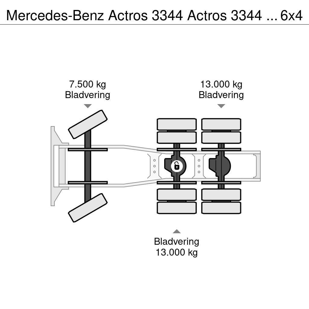 Mercedes-Benz Actros 3344 Actros 3344 Kipphydraulik 6x4 33Ton Sadulveokid