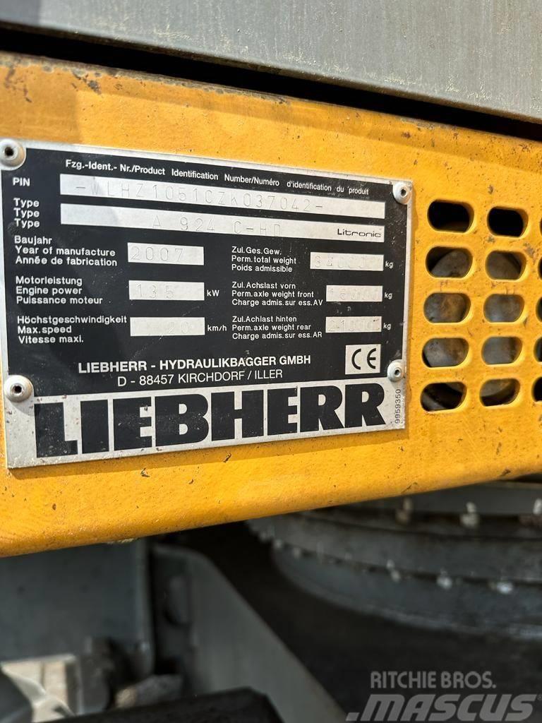 Liebherr A 924C-HD Ratasekskavaatorid