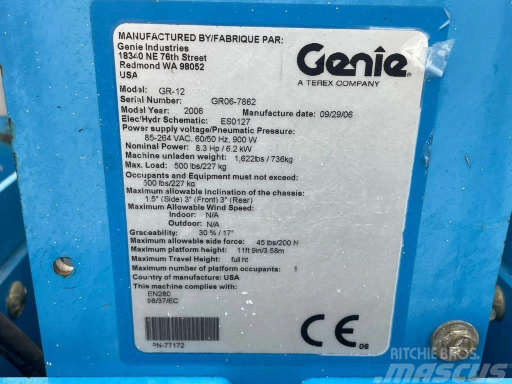 Genie GR-12 | PARTS MACHINE | NON FUNCTIONAL Muud tõstukid ja platvormid
