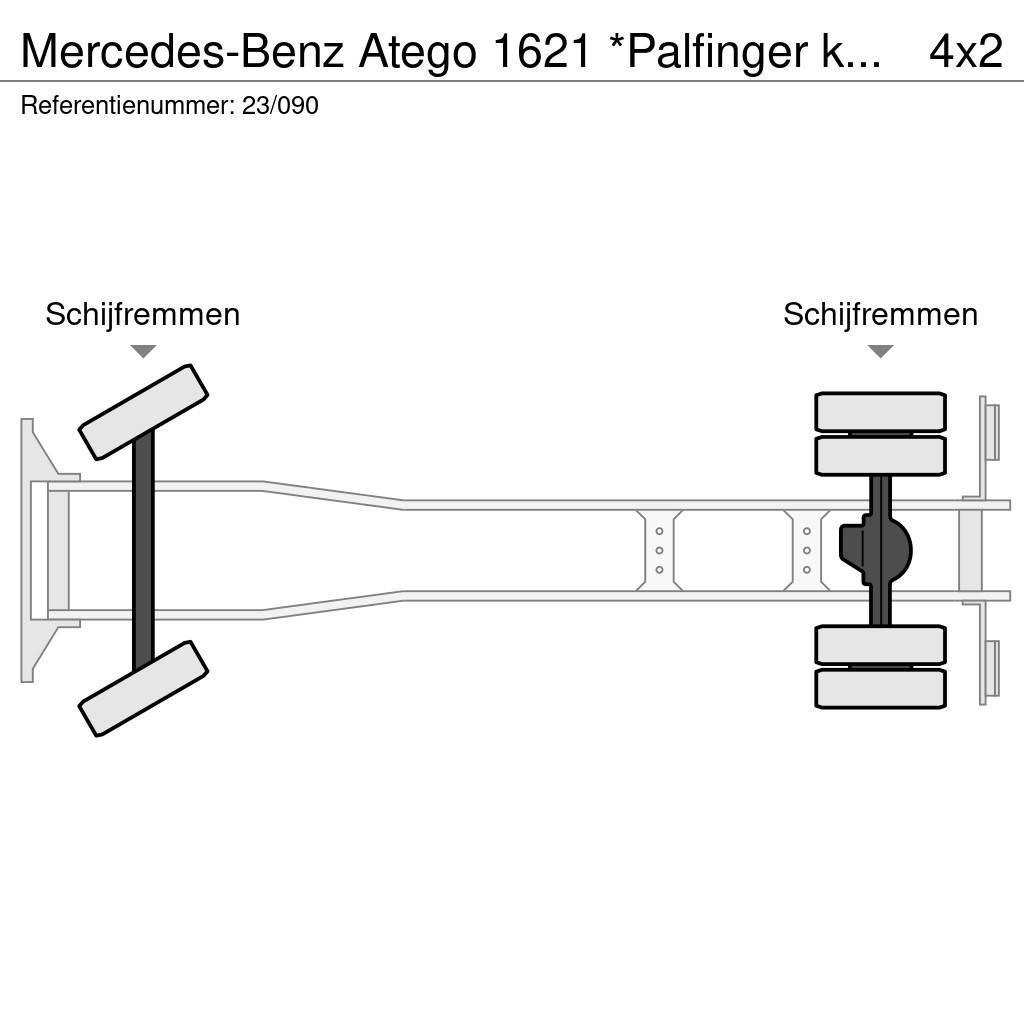 Mercedes-Benz Atego 1621 *Palfinger kraan*Containersysteem*lucht Konksliftveokid