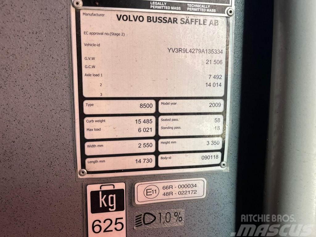 Volvo B12M 8500 6x2 58 SATS / 18 STANDING / EURO 5 Linnabussid