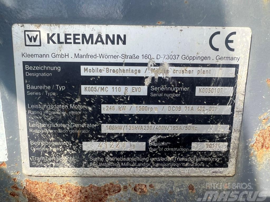 Kleemann MC 110 R Purustid