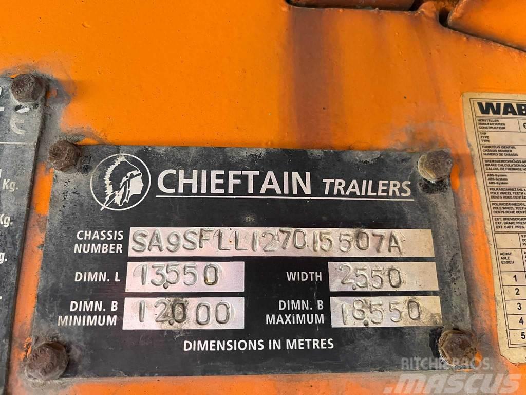 Chieftain SFLL 1270 PLATFORM L=9315 mm Raskeveo poolhaagised