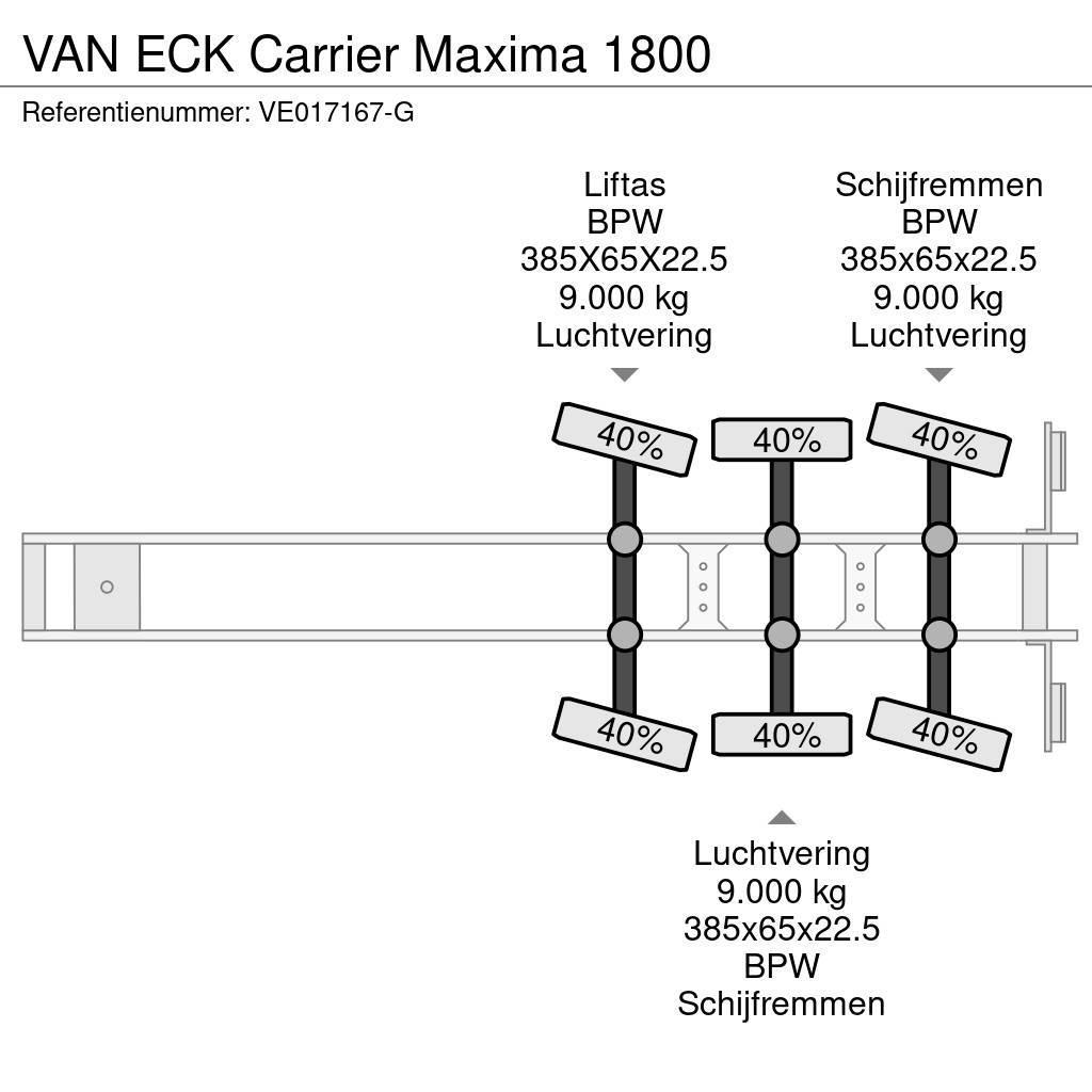 Van Eck Carrier Maxima 1800 Külmikpoolhaagised