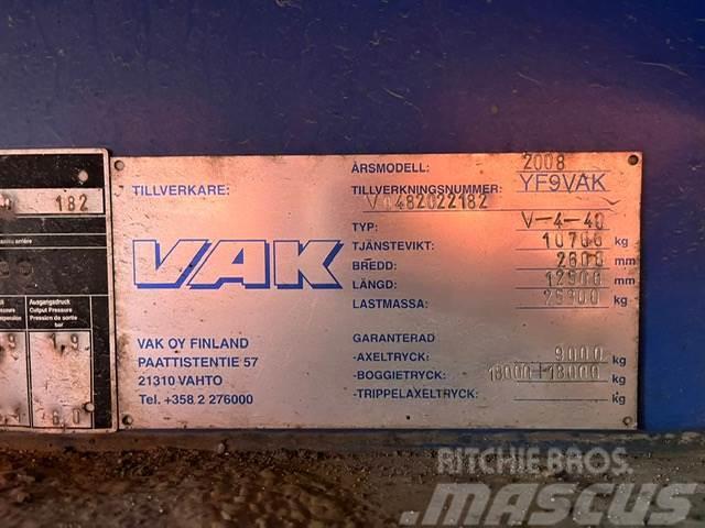 VAK V-4-40 VECTOR 1850 / BOX L=12385 mm Külmikhaagised