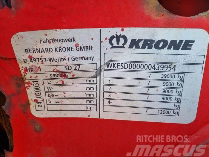 Krone SD 27 | Air suspension | SAF disc | All connection Konteinerveo poolhaagised
