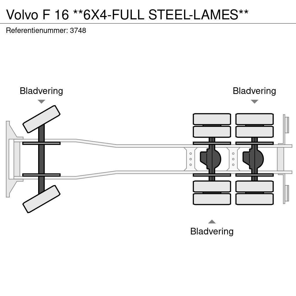 Volvo F 16 **6X4-FULL STEEL-LAMES** Raamautod