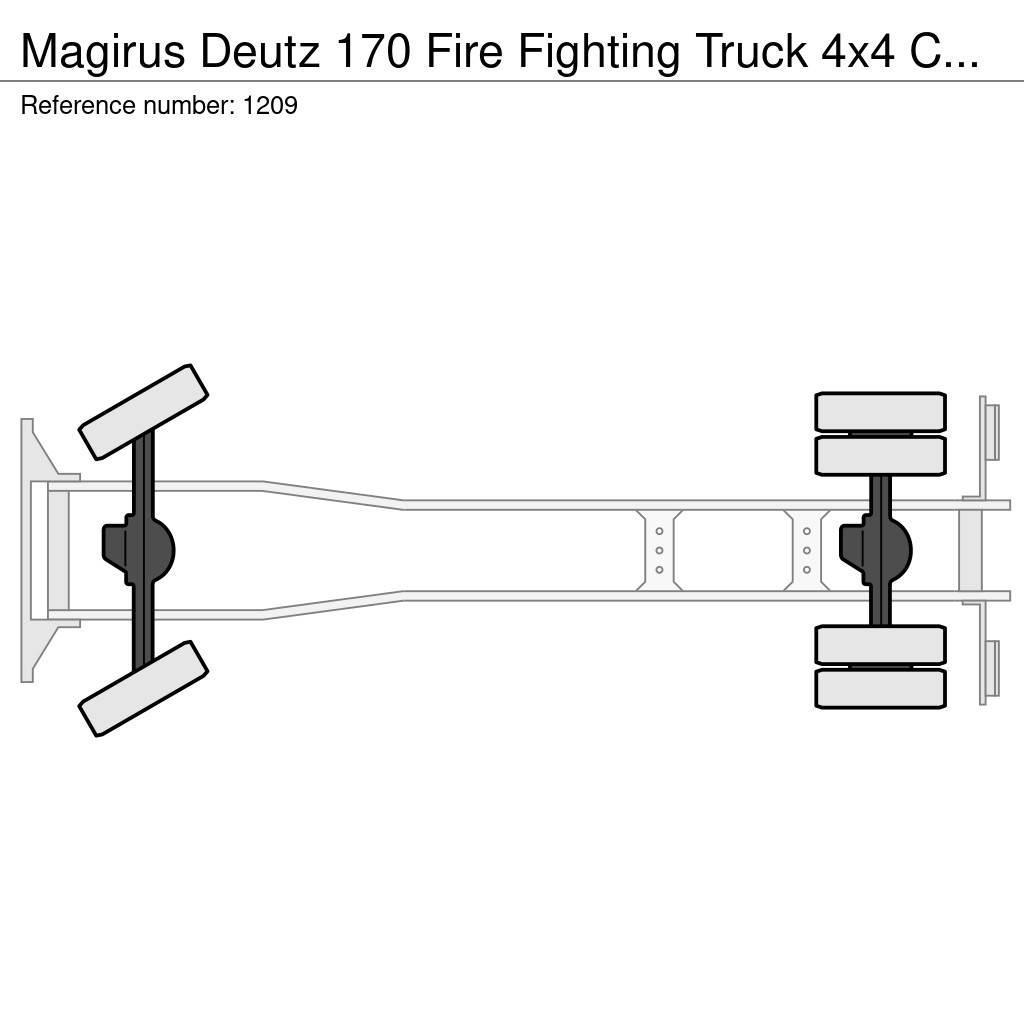 Magirus Deutz 170 Fire Fighting Truck 4x4 Complete truck G Tuletõrjeautod