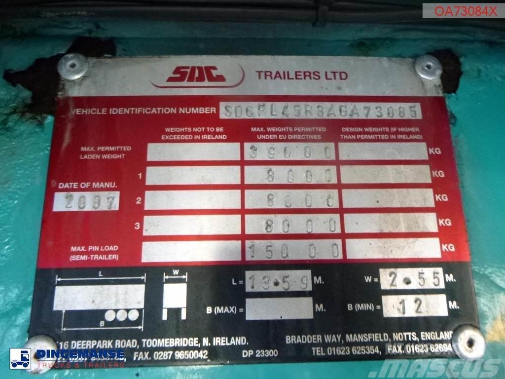 SDC Stack - 3 x platform trailer 13.6 m / 39 t Madelpoolhaagised