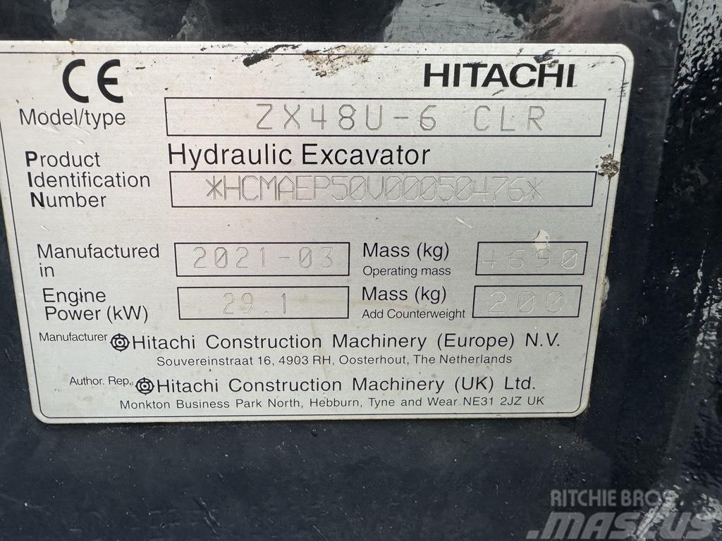 Hitachi ZX 48 U-6 Miniekskavaatorid < 7 t