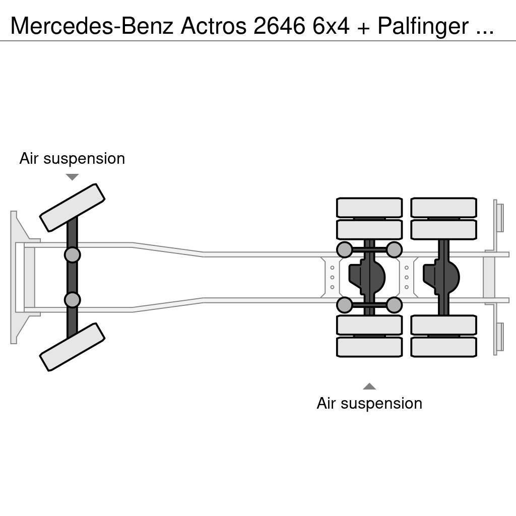 Mercedes-Benz Actros 2646 6x4 + Palfinger PK29002 D (winch) Maastikutõstukid
