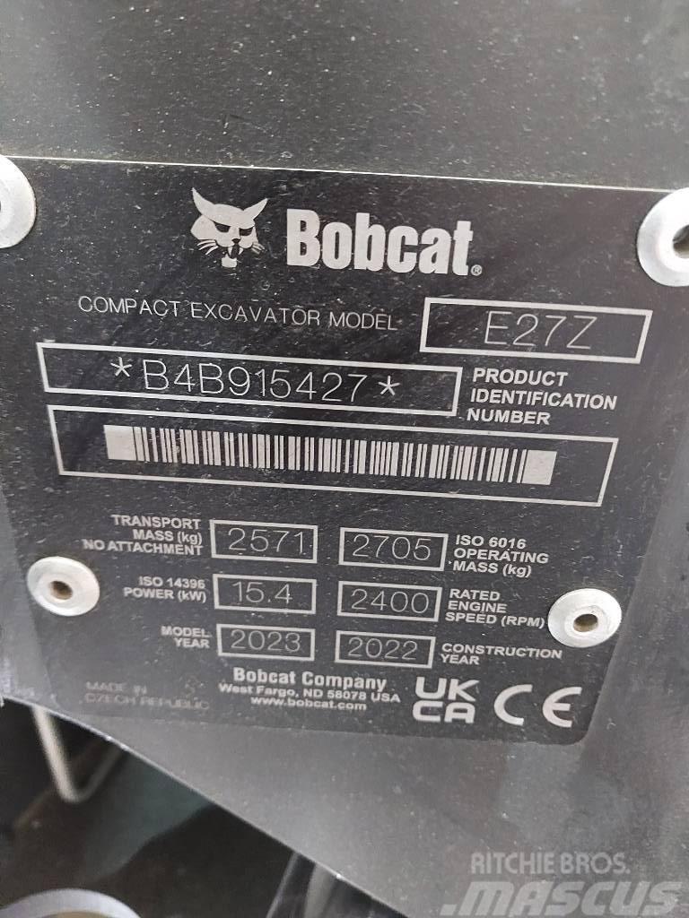 Bobcat E 27 Z Miniekskavaatorid < 7 t