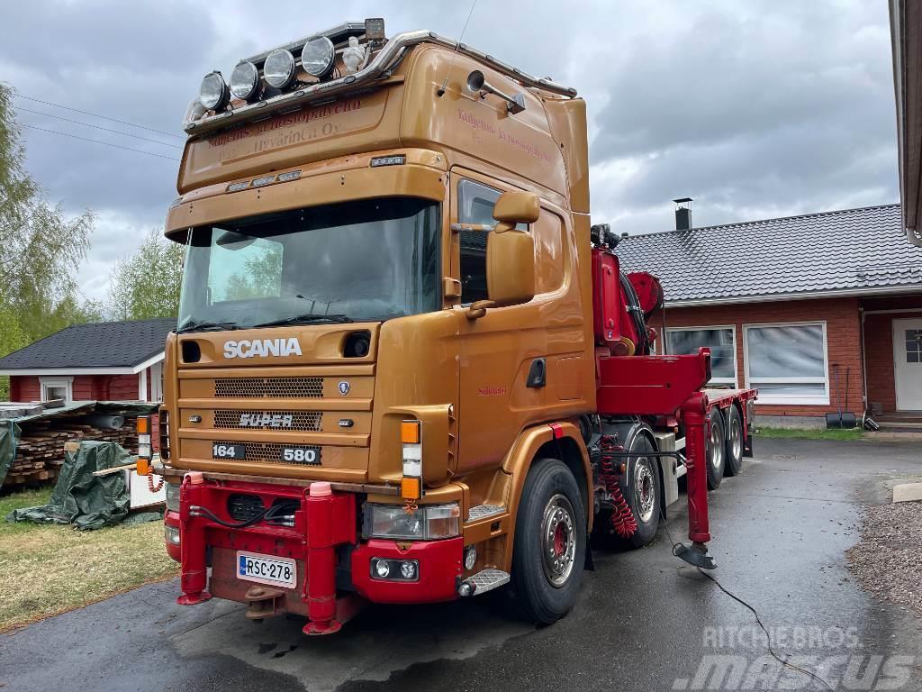 Scania R164 8x2 +Copma 990.6 nosturi+Jibi, kympitys 2028v Kraanaga veokid