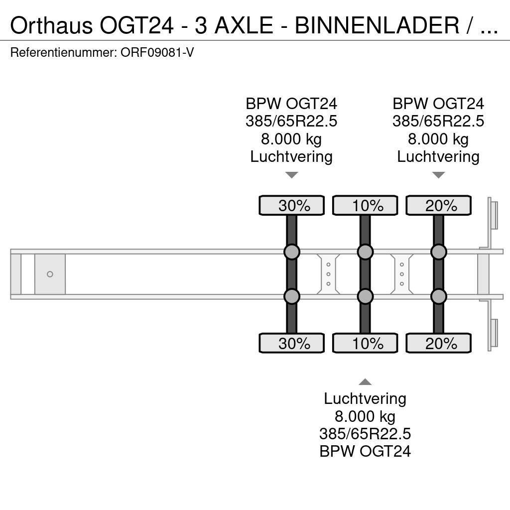 Orthaus OGT24 - 3 AXLE - BINNENLADER / INNENLADER / INLOAD Muud poolhaagised
