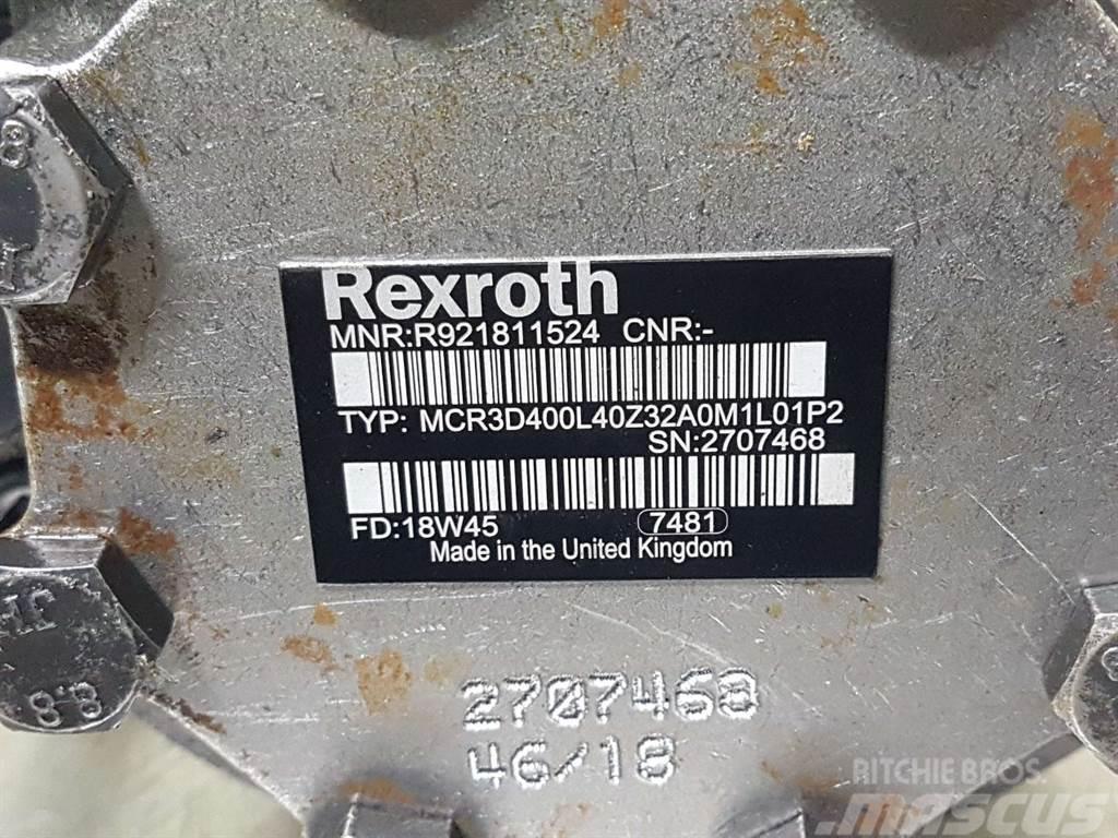 Rexroth MCR3D400L40Z32-R921811524-Wheel motor/Radmotor Hüdraulika