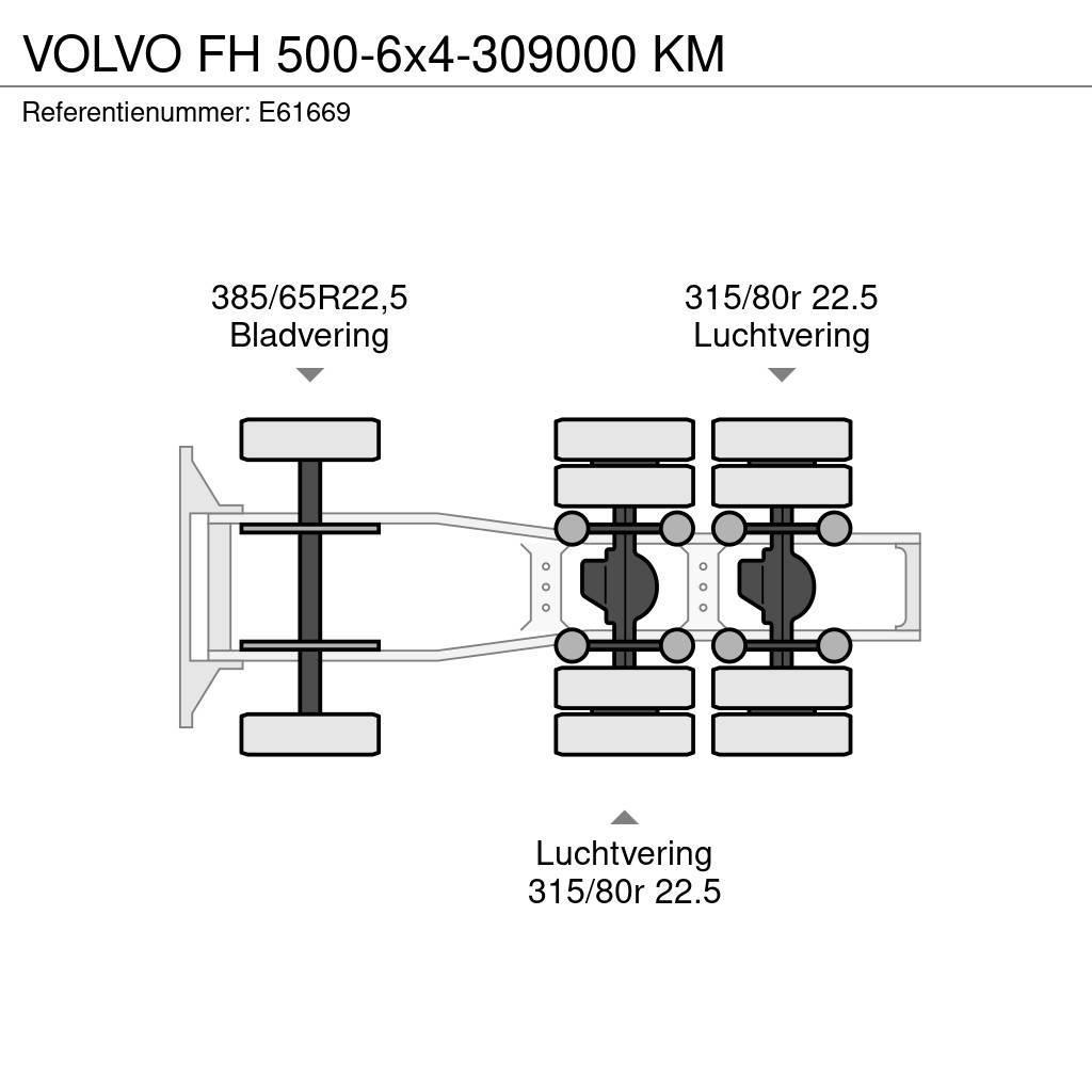 Volvo FH 500-6x4-309000 KM Sadulveokid