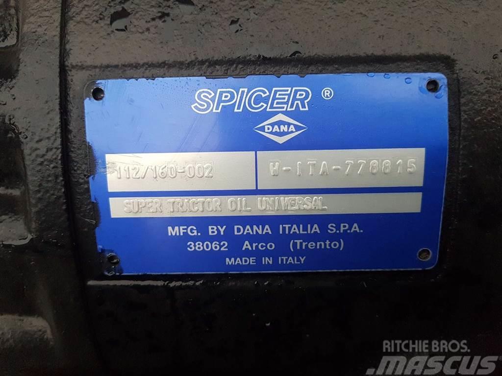 Redrock TH301-Spicer Dana 112/160-002-Axle/Achse/As Sillad