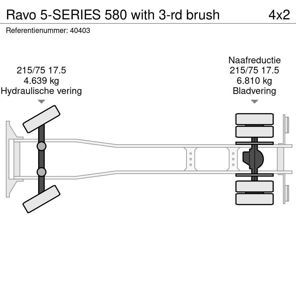 Ravo 5-SERIES 580 with 3-rd brush Tänavapuhastusveokid