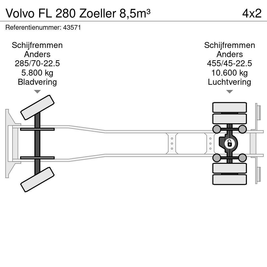 Volvo FL 280 Zoeller 8,5m³ Prügiautod