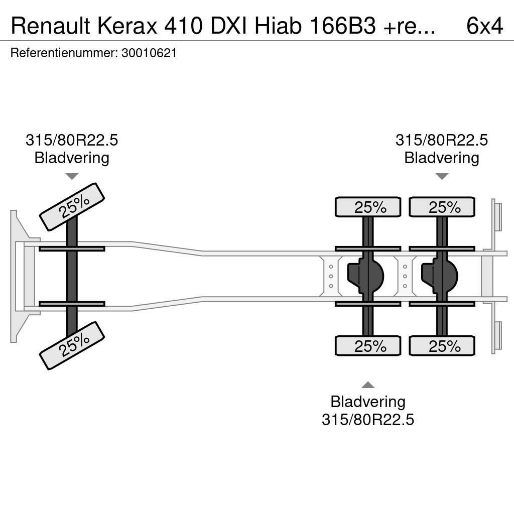 Renault Kerax 410 DXI Hiab 166B3 +remote Kraanaga veokid