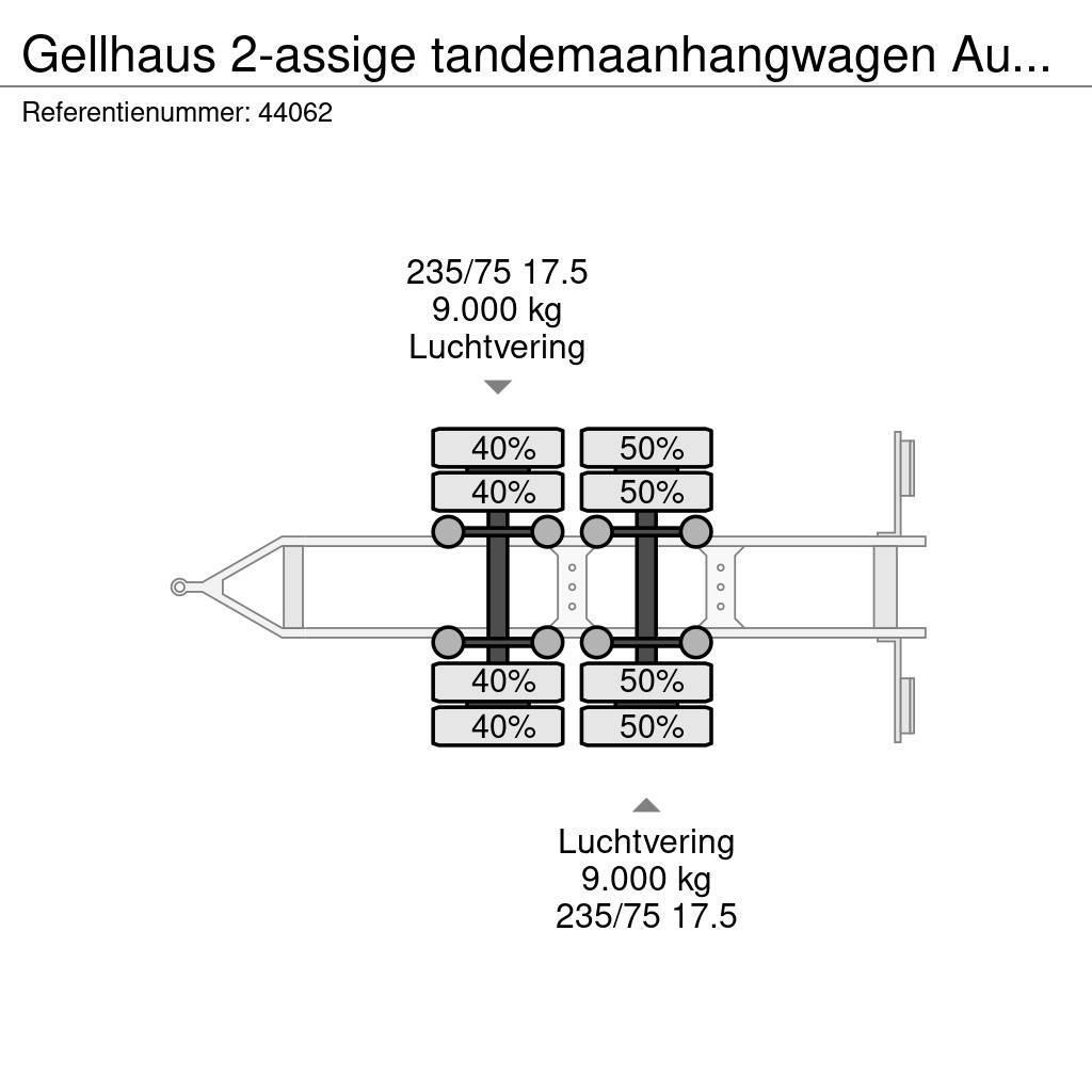  GELLHAUS 2-assige tandemaanhangwagen Ausziehbar Madelhaagised