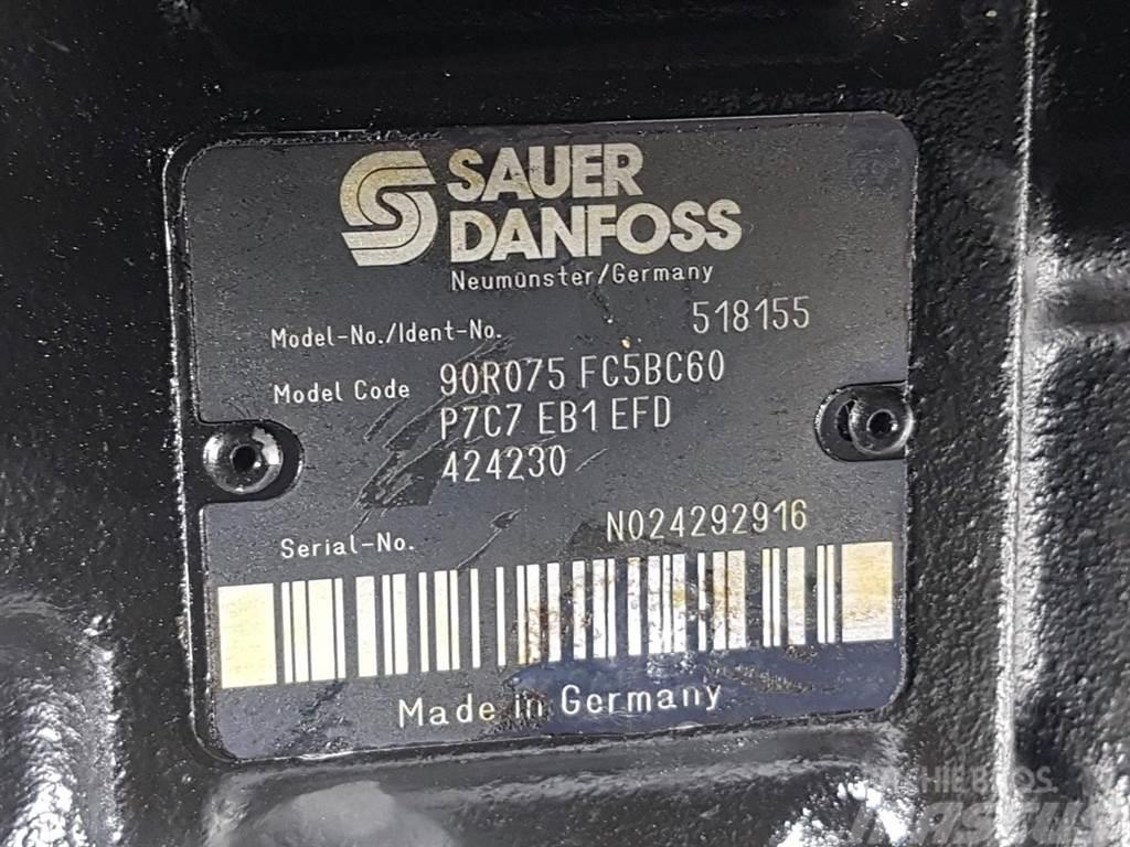 Sauer Danfoss 90R075FC5BC60P7C7-518155-Drive pump/Fahrpumpe/Pomp Hüdraulika