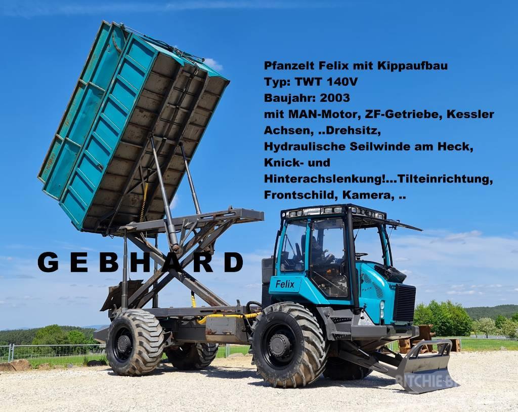 Pfanzelt Felix TWT 140V mit Seiwinde/Kipper/MAN-Motor/ZF-Ge Metsatööks kohandatud traktorid