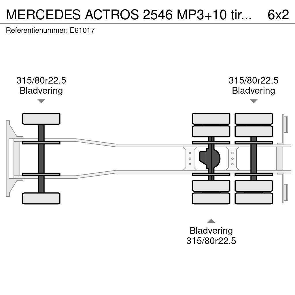 Mercedes-Benz ACTROS 2546 MP3+10 tires/pneus Konteinerveokid