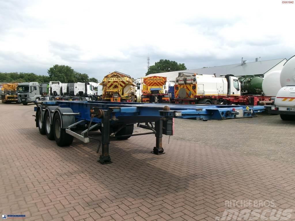 General Trailer 3-axle container trailer 20-25-30 ft Konteinerveo poolhaagised