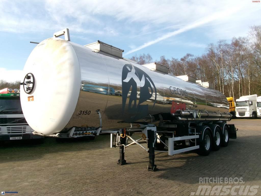 Magyar Chemical tank inox 29.8 m3 / 1 comp Tsistern poolhaagised