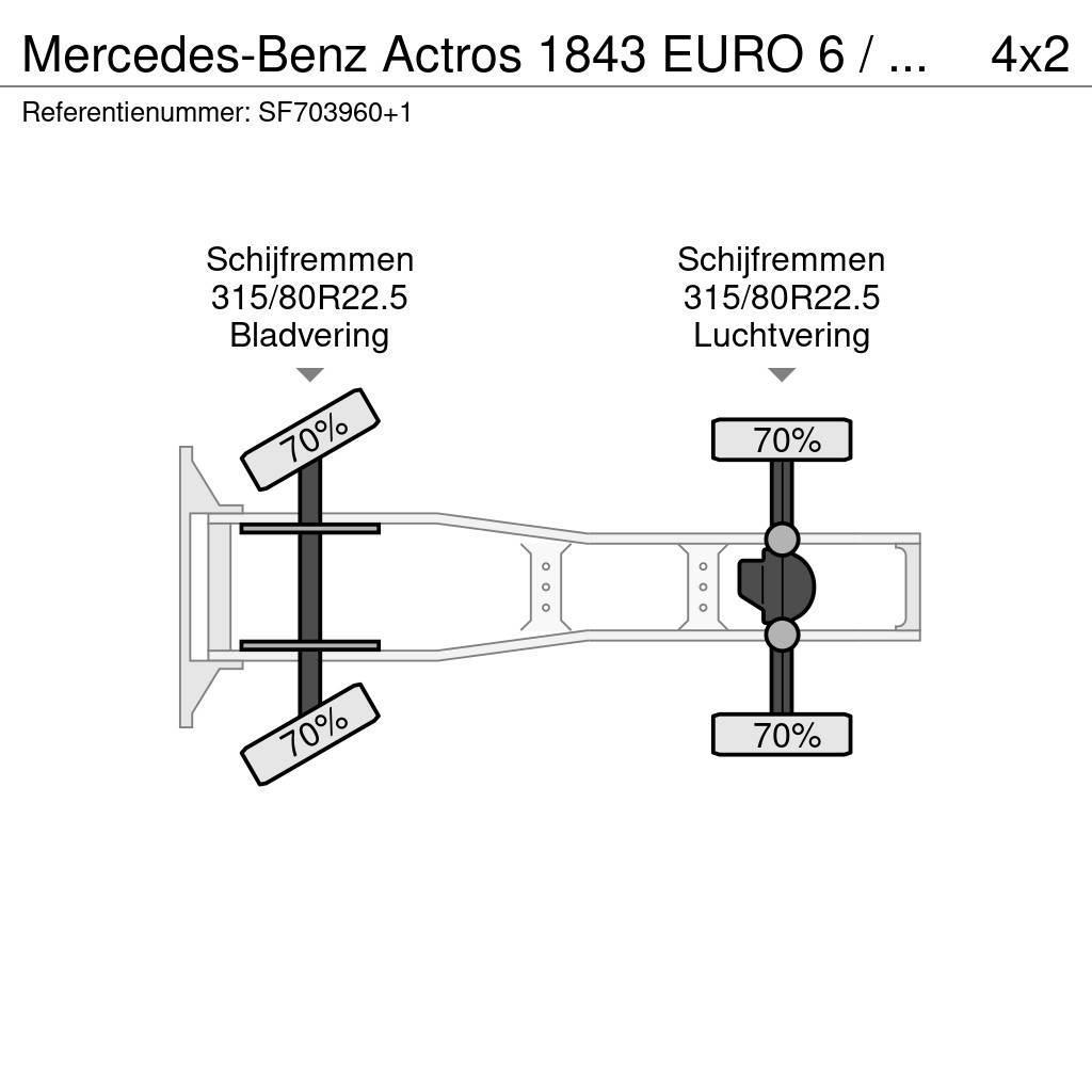 Mercedes-Benz Actros 1843 EURO 6 / PTO Sadulveokid
