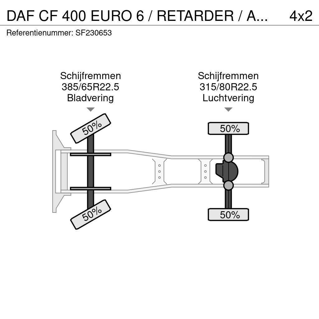 DAF CF 400 EURO 6 / RETARDER / AIRCO Sadulveokid