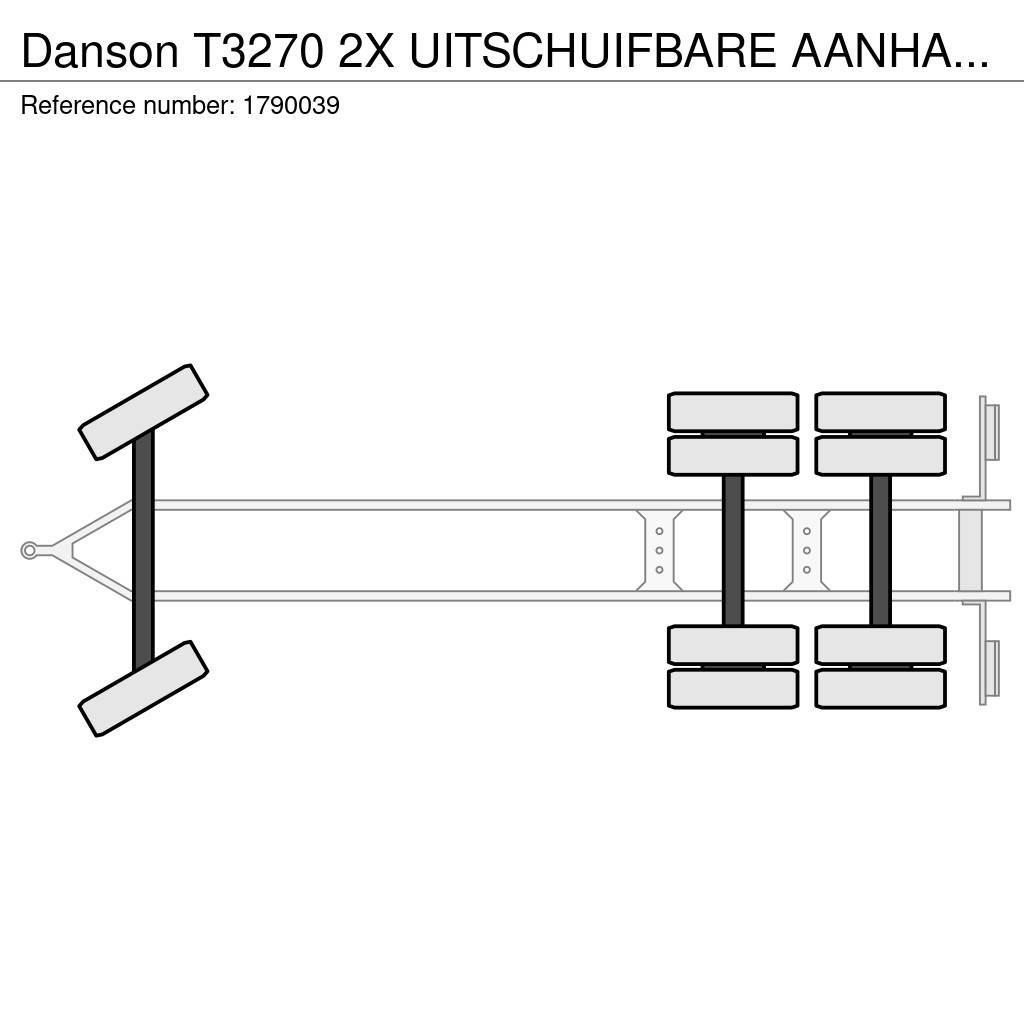 Danson T3270 2X UITSCHUIFBARE AANHANGER/TRAILER/ANHÄNGER Madelhaagised
