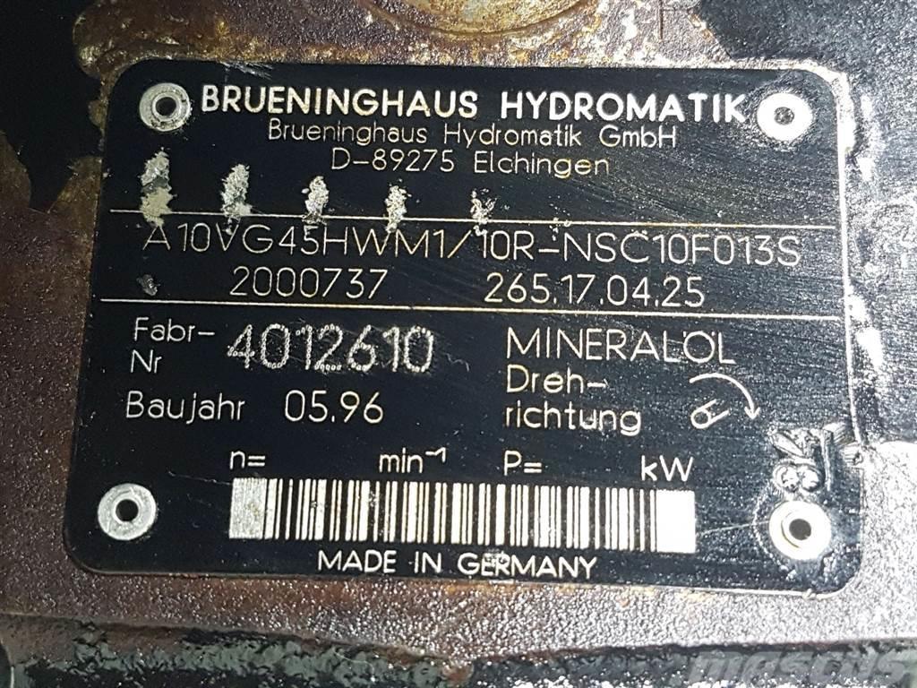 Brueninghaus Hydromatik A10VG45HWM1/10R-R902000737-Drive pump/Fahrpumpe Hüdraulika