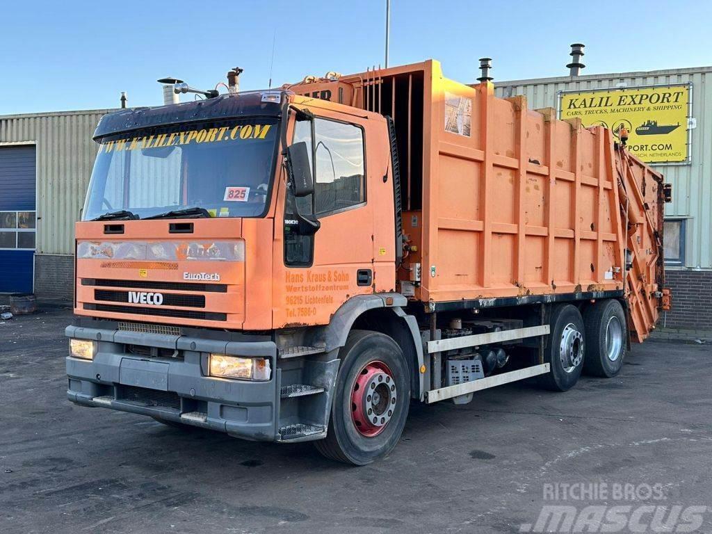 Iveco 180E30 Garbage Truck 6x2 Haller Good Condition Prügiautod