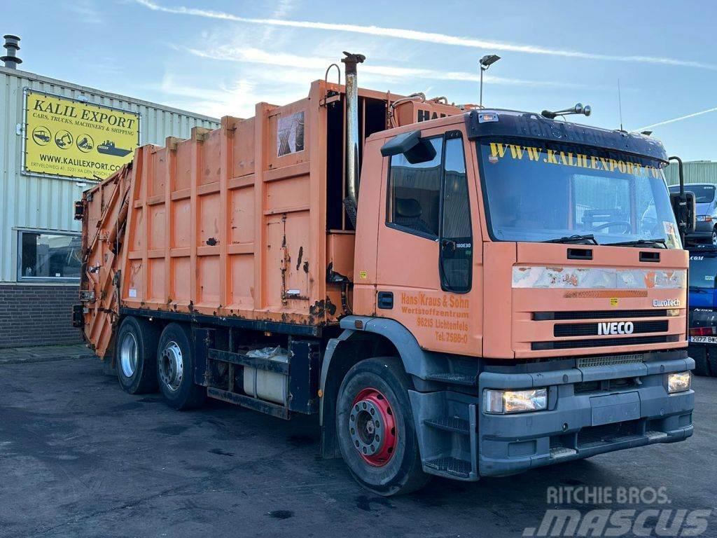 Iveco 180E30 Garbage Truck 6x2 Haller Good Condition Prügiautod